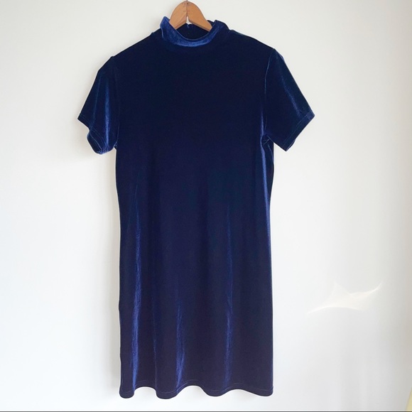 VINTAGE Jacqueline Ferrar Sapphire velvet dress 10 - Picture 3 of 5